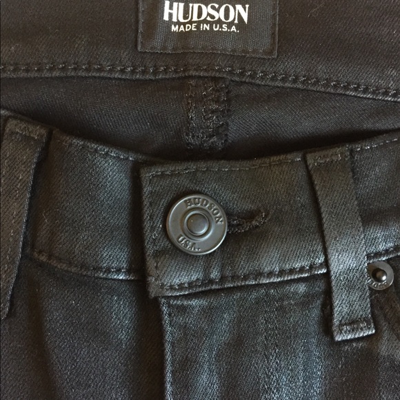 Hudson Women’s Skinny Black Jeans - Picture 3 of 7